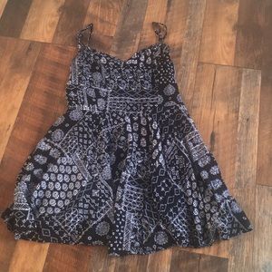 Mini different patterned dress